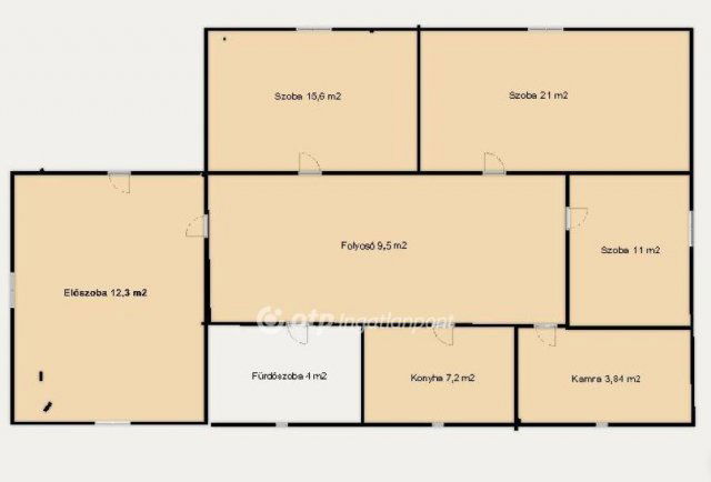 Eladó családi ház, Pápán 27 M Ft, 3 szobás