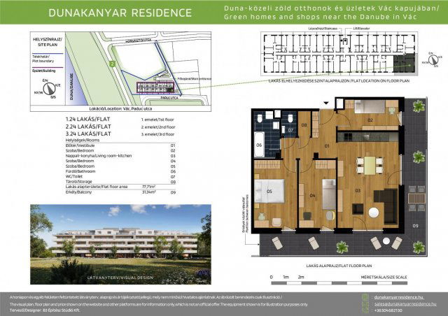 Eladó téglalakás, Vácon, Paduc utcában 99.9 M Ft, 4 szobás