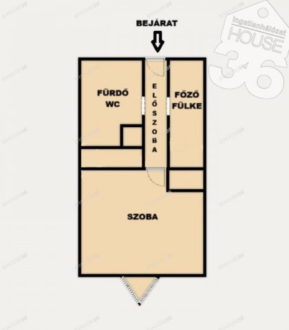 Eladó téglalakás, Szekszárdon 26.5 M Ft, 1 szobás