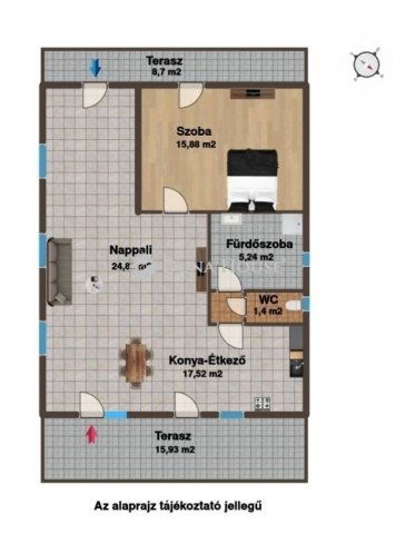 Eladó családi ház, Ráckevén 63 M Ft, 2 szobás