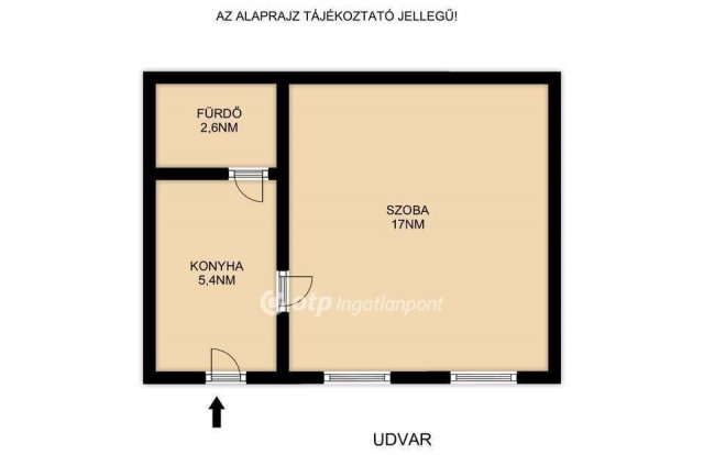 Eladó téglalakás, Budapesten, IV. kerületben 42.5 M Ft, 1 szobás
