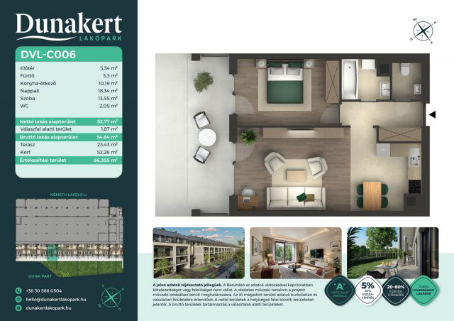 Eladó téglalakás, Vácon, Németh László utcában 79.99 M Ft