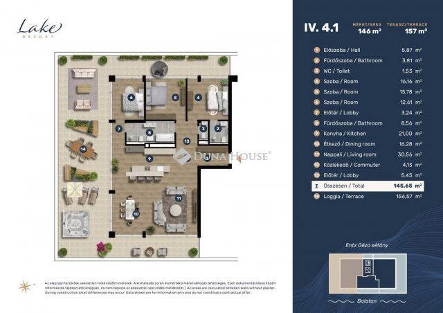 Eladó téglalakás, Keszthelyen 360 M Ft, 4 szobás