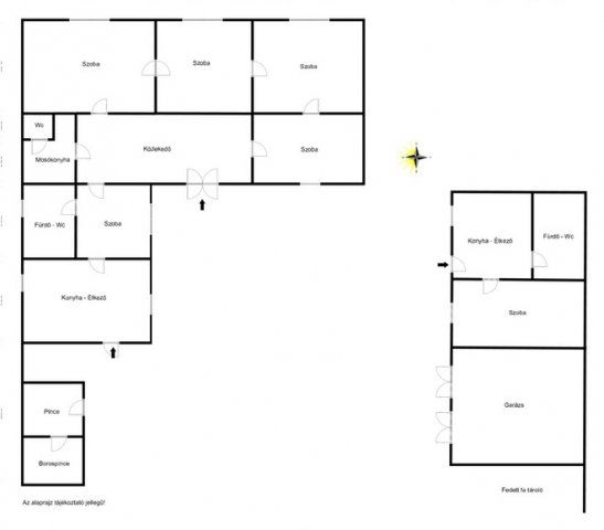 Eladó családi ház, Bodrogkisfaludon 59.99 M Ft, 5+1 szobás