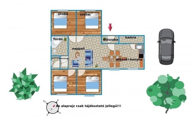 Eladó családi ház, Jászfényszarun 50 M Ft, 5 szobás