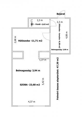 Eladó téglalakás, Budapesten, VI. kerületben 79.9 M Ft