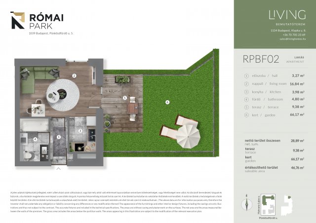 Eladó téglalakás, III. kerületben, Pünkösdfürdő utcában