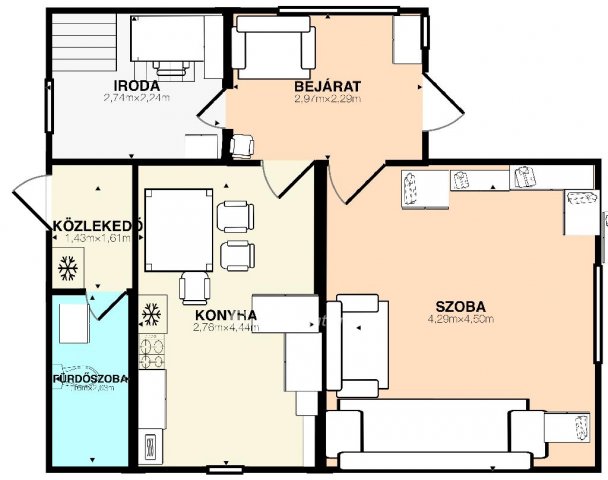 Eladó családi ház, Berhidán 58 M Ft, 4 szobás