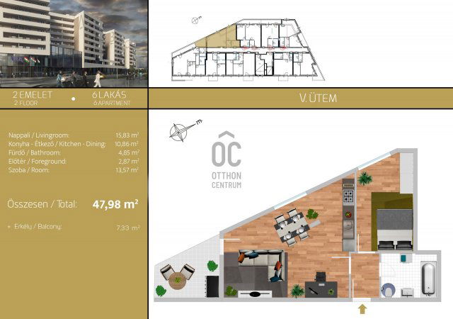 Eladó téglalakás, Budapesten, XIX. kerületben 81.197 M Ft