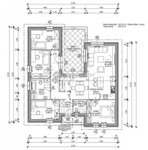 Eladó családi ház, Kecskeméten 89.5 M Ft, 5 szobás