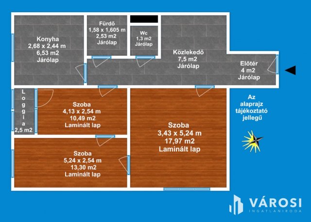 Eladó panellakás, Szegeden 59.9 M Ft, 3 szobás