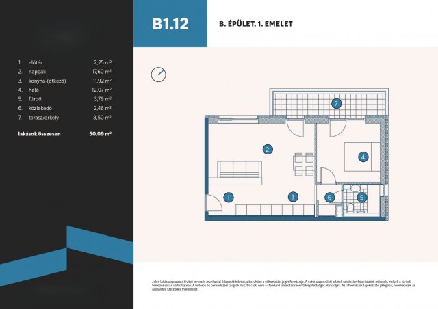 Eladó téglalakás, Vámosszabadin 51.9 M Ft, 1+1 szobás