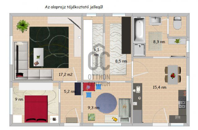 Eladó családi ház, Ráckevén 44.9 M Ft, 3 szobás