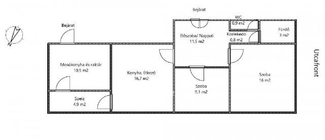 Eladó családi ház, Karádon 25 M Ft, 2 szobás