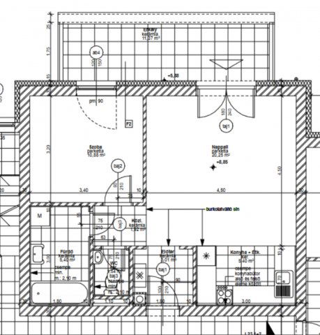 Eladó téglalakás, Veszprémben 52 M Ft, 2 szobás