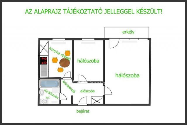 Eladó panellakás, Debrecenben 54.9 M Ft, 1+1 szobás