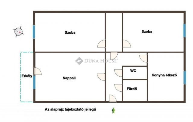 Eladó panellakás, Debrecenben 58.9 M Ft, 3 szobás