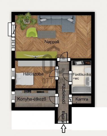 Eladó téglalakás, Székesfehérvárott 39.9 M Ft, 2 szobás