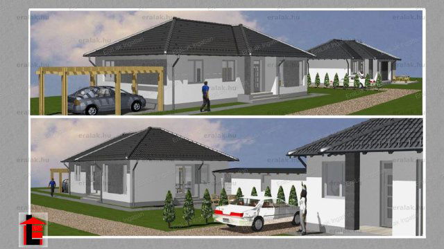 Eladó ikerház, Győrújfalun 89.99 M Ft, 4 szobás