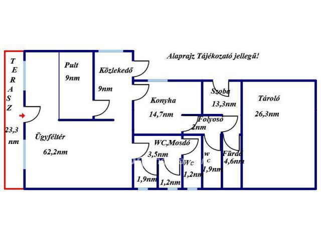 Eladó üzlethelyiség, Jászjákóhalmán 54 M Ft