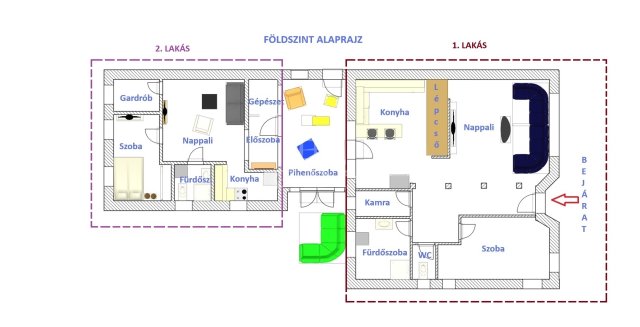 Eladó családi ház, Érden 187.99 M Ft, 7 szobás