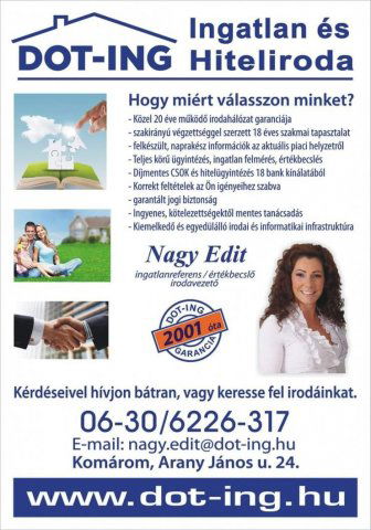 Eladó ikerház, Komáromban 71.58 M Ft, 4 szobás