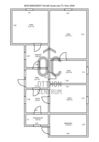 Eladó családi ház, Mindszenten 11.9 M Ft, 4 szobás