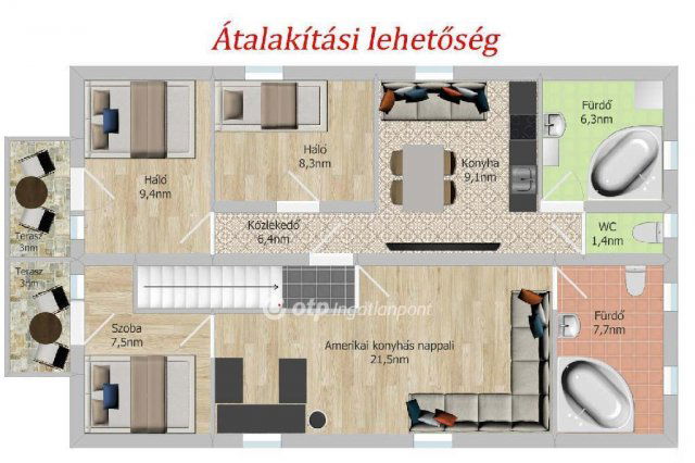 Eladó téglalakás, Gárdonyban 55 M Ft, 1+4 szobás