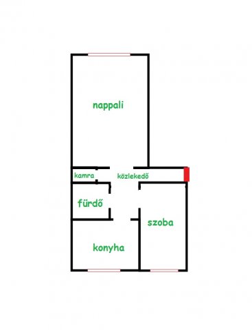Eladó téglalakás, Dunaújvárosban 37.5 M Ft, 1+1 szobás