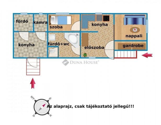 Eladó családi ház, Rádon 68 M Ft, 2 szobás