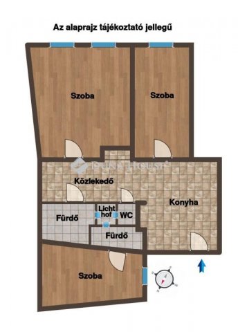 Eladó téglalakás, Budapesten, VIII. kerületben, Baross utcában