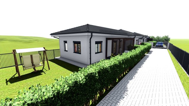 Eladó ikerház, Nyírpazonyon 76 M Ft, 2+2 szobás