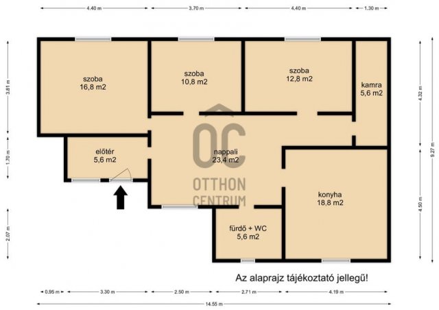 Eladó családi ház, Pusztamagyaródon 5.5 M Ft, 3 szobás