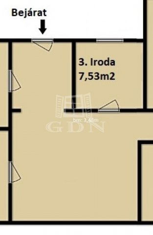 Kiadó iroda, Budapesten, IX. kerületben 70 E Ft / hó, 1 szobás