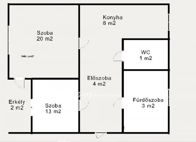 Eladó téglalakás, Győrött 58 M Ft, 2 szobás