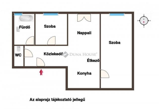 Eladó téglalakás, Budapesten, IV. kerületben 76.8 M Ft, 3 szobás