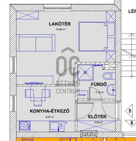 Eladó téglalakás, Makón 27.9 M Ft, 1 szobás