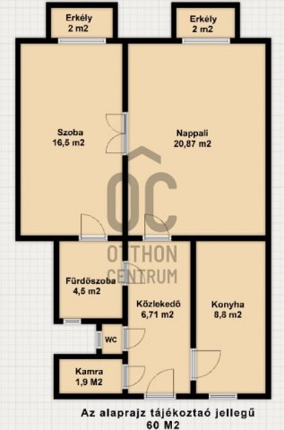 Eladó téglalakás, Budapesten, IX. kerületben 79.9 M Ft, 2 szobás
