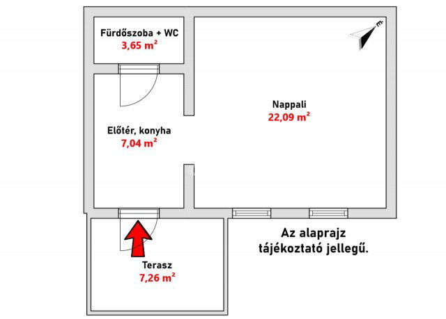 Eladó téglalakás, Budapesten, IV. kerületben 37 M Ft, 1 szobás