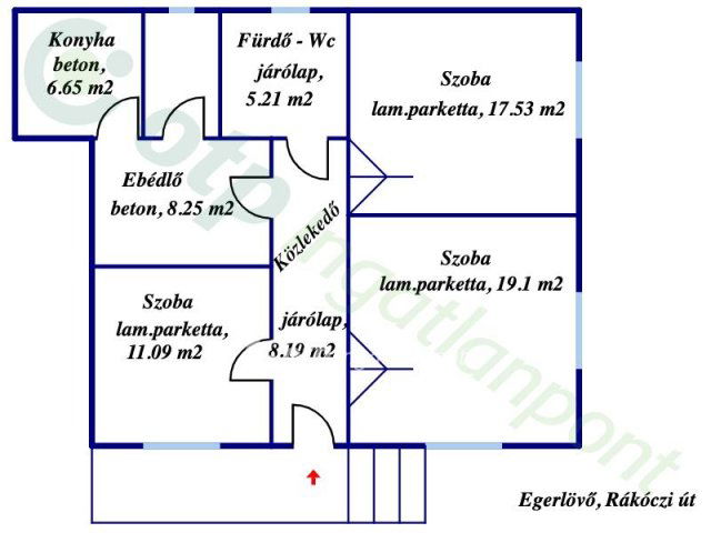 Eladó családi ház, Egerlövőn 20 M Ft, 3 szobás