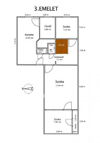 Eladó téglalakás, Ajkán 56.9 M Ft, 2+2 szobás