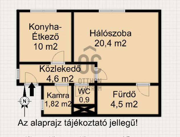 Eladó téglalakás, Nagykanizsán 22.9 M Ft, 1 szobás