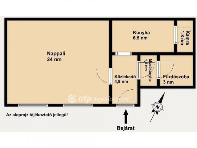Eladó téglalakás, Budapesten, I. kerületben 72.9 M Ft, 1 szobás
