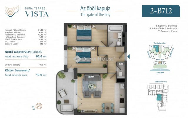 Eladó téglalakás, Budapesten, XIII. kerületben 119.9 M Ft