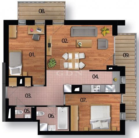 Eladó téglalakás, Budapesten, XI. kerületben 95.38 M Ft