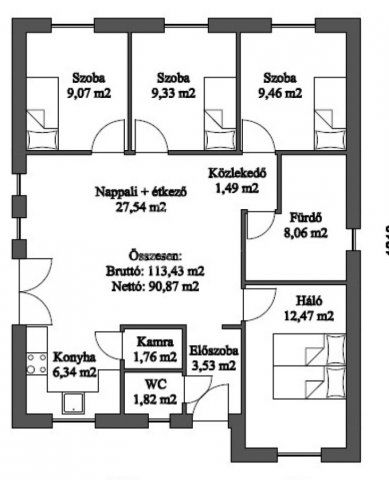 Eladó családi ház, Kecskeméten 69.9 M Ft, 4 szobás
