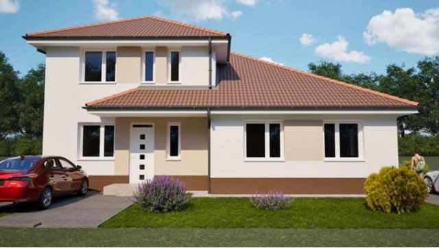 Eladó ikerház, Vácrátóton 105 M Ft, 5 szobás