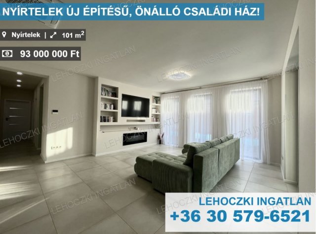 Eladó családi ház, Nyírtelken 93 M Ft, 4 szobás