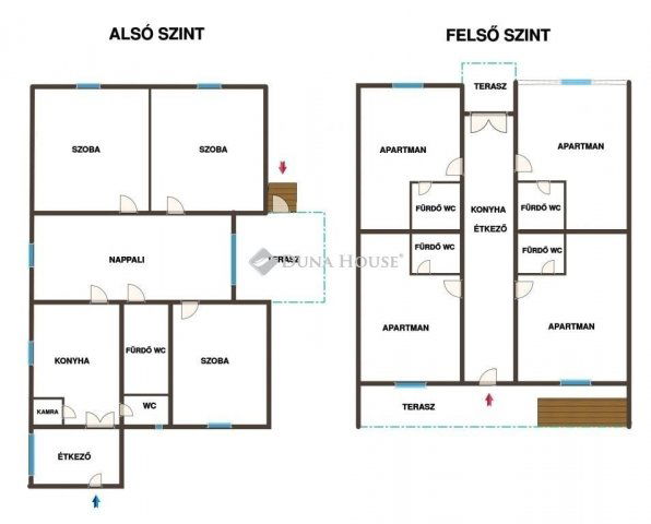 Eladó családi ház, Balatonföldváron 199.9 M Ft, 9 szobás