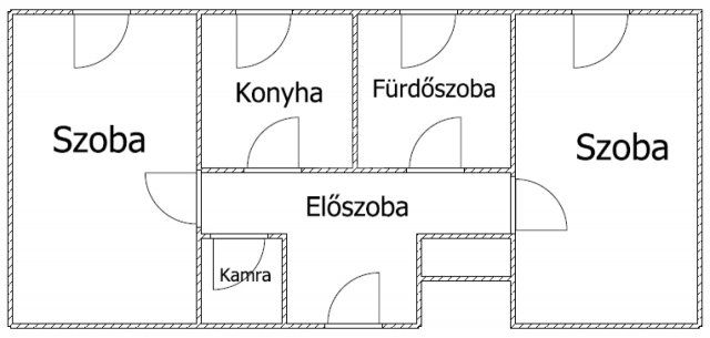Eladó panellakás, Komáromban 37.5 M Ft, 2 szobás